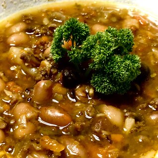 カリオカ豆のスープ:圧力鍋で簡単に！